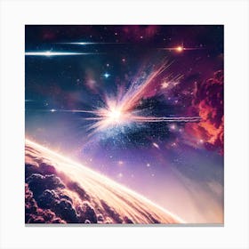 Space Explosion Canvas Print