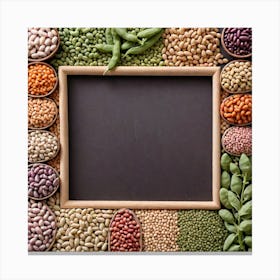 Legumes As A Frame (14) Canvas Print