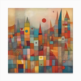 A Playful And Abstract Composition 4 Canvas Print