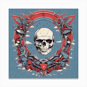 Skull And Crossbones 1 Canvas Print