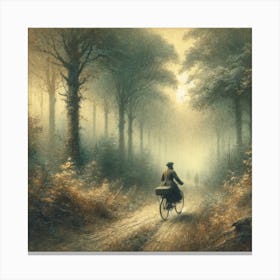 'The Foggy Woods' Art Print Canvas Print