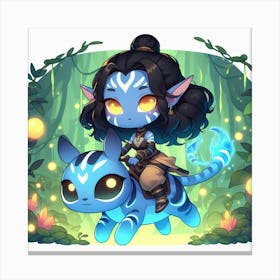 Avatar Character Canvas Print