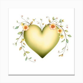 Flux Schnell A Delicate Ornate Botanical Heart Illustration In 3 Toile