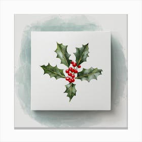 Holly Berries Canvas Print