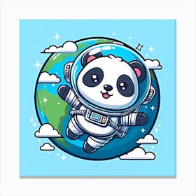 Panda Astronaut Canvas Print