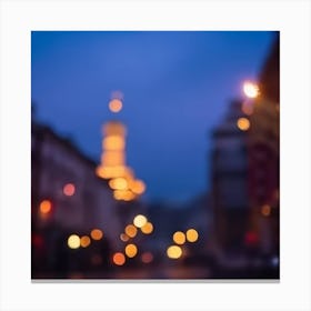 Blurred Magic Cityscape Canvas Print