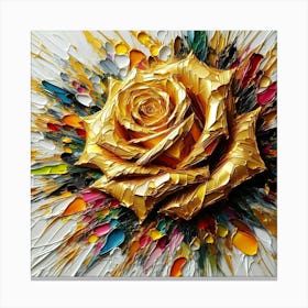 Gold Rose 12 Canvas Print