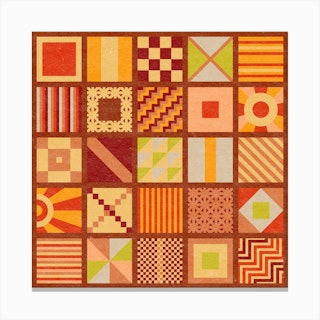 Pattern Square Canvas Print