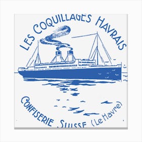 Les Coquillages Havrais Canvas Print