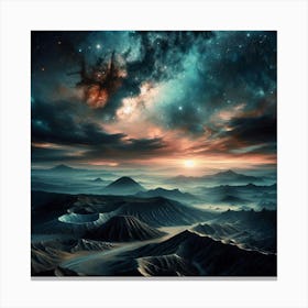 Galaxy Landscape 9 Canvas Print