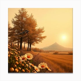 Sunset In The Countryside 1 Canvas Print