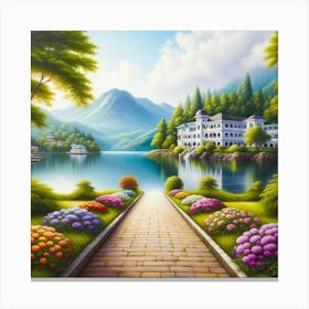 Path To The Lake 3 Canvas Print