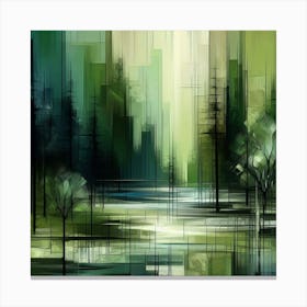 Abstract Landscape Painting 10 Canvas Print