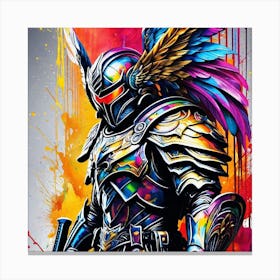 Knight With Wings Canvas Print