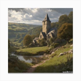 Church In The Valley Canvas Print