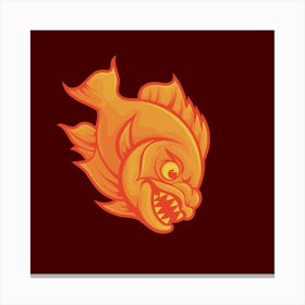 Flaming Fish Canvas Print
