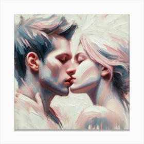 Kissing Couple 1 Canvas Print