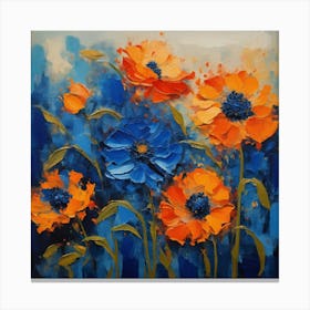 Cornflowers and poppies 4 Canvas Print