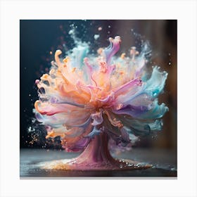 Tree Of Colors Canvas Print