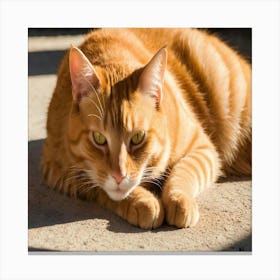 Orange Tabby Cat 1 Canvas Print