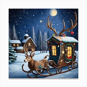 Christmas Sleigh Canvas Print