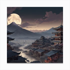 Japanese Village Canvas Print