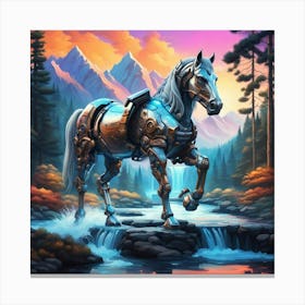 Robot Horse Canvas Print