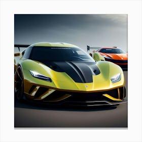 sports cars Canvas Print