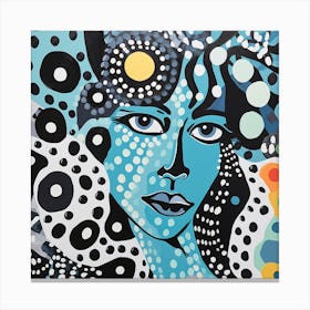 Blue Woman 4 Canvas Print