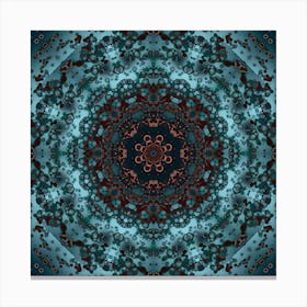 Abstract Mandala Eclipse Of The Sun Canvas Print