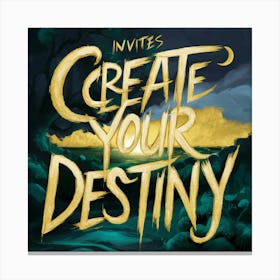 Create Your Destiny Canvas Print