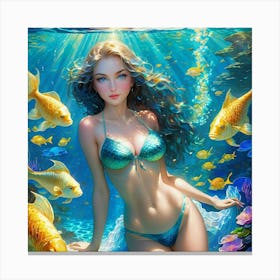 Mermaid kjh Canvas Print