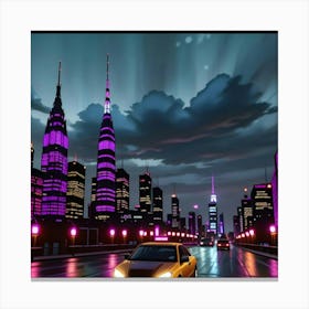 Lights in Motion The Urban Experience Canvas Print