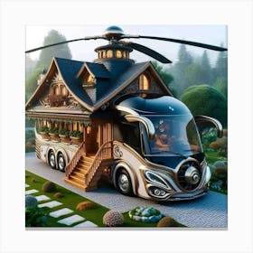 House On Wheels Canvas Print