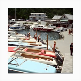 The Old Marina ~Reality Reimagined 8 Canvas Print