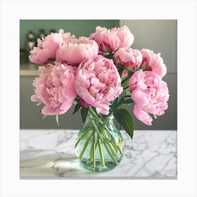 Pink Peonies 5 Canvas Print