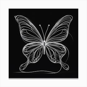 Butterfly Light Trace II Canvas Print
