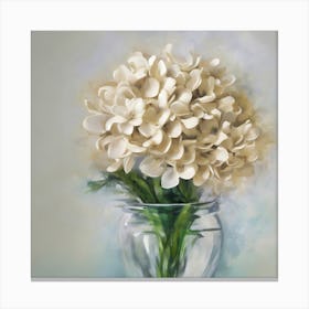 Elegant Vase Of Flowers 2 Canvas Print
