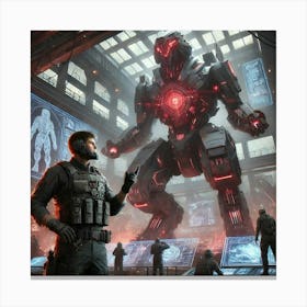 General Drax Mech Engineering Canvas Print