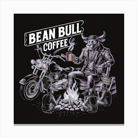 Bean Bull Coffee Canvas Print