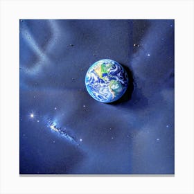 Earth In Space Canvas Print