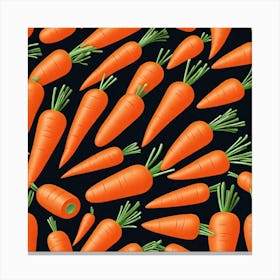 Carrots Seamless Pattern 2 Canvas Print