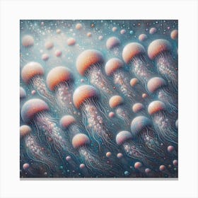 Shoal of jellyfish 5 Canvas Print