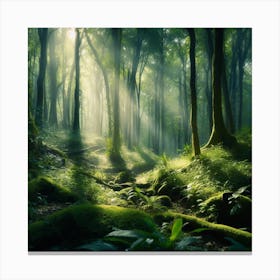 Mossy Forest Canvas Print