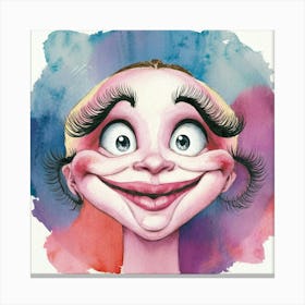 Face Of A Clown Canvas Print