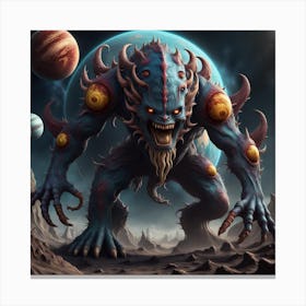 Alien Monster Canvas Print