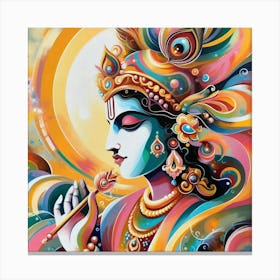 Lord Krishna 18 Canvas Print