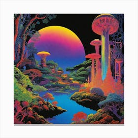 Psychedelic Forest 2 Canvas Print