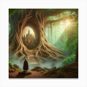 Tree In The Forest 4 Canvas Print