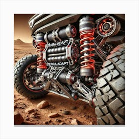 A Detailed View Of The Terra Adapt Suspension System Canvas Print